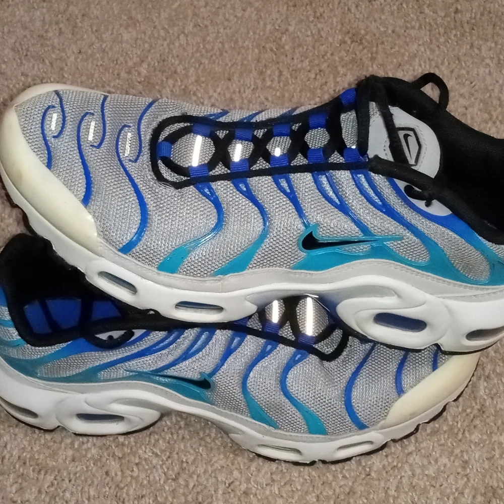 Nike Men's Athletic Shoes Blue Teal Silver Black